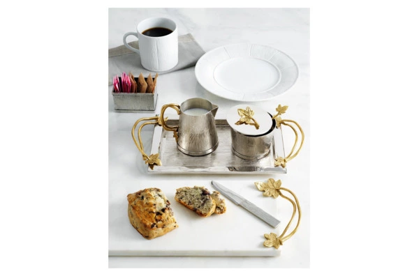 Тарелка закусочная Michael Aram Плющ и дуб 21,5 см, фарфор