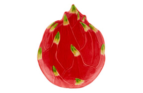 Тарелка сервировочная Bordallo Pinheiro Тропические фрукты Питайя 25х20 см, керамика