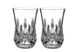 Набор стаканов для виски Waterford Лисмор 207 мл, 2 шт, хрусталь, фигурный