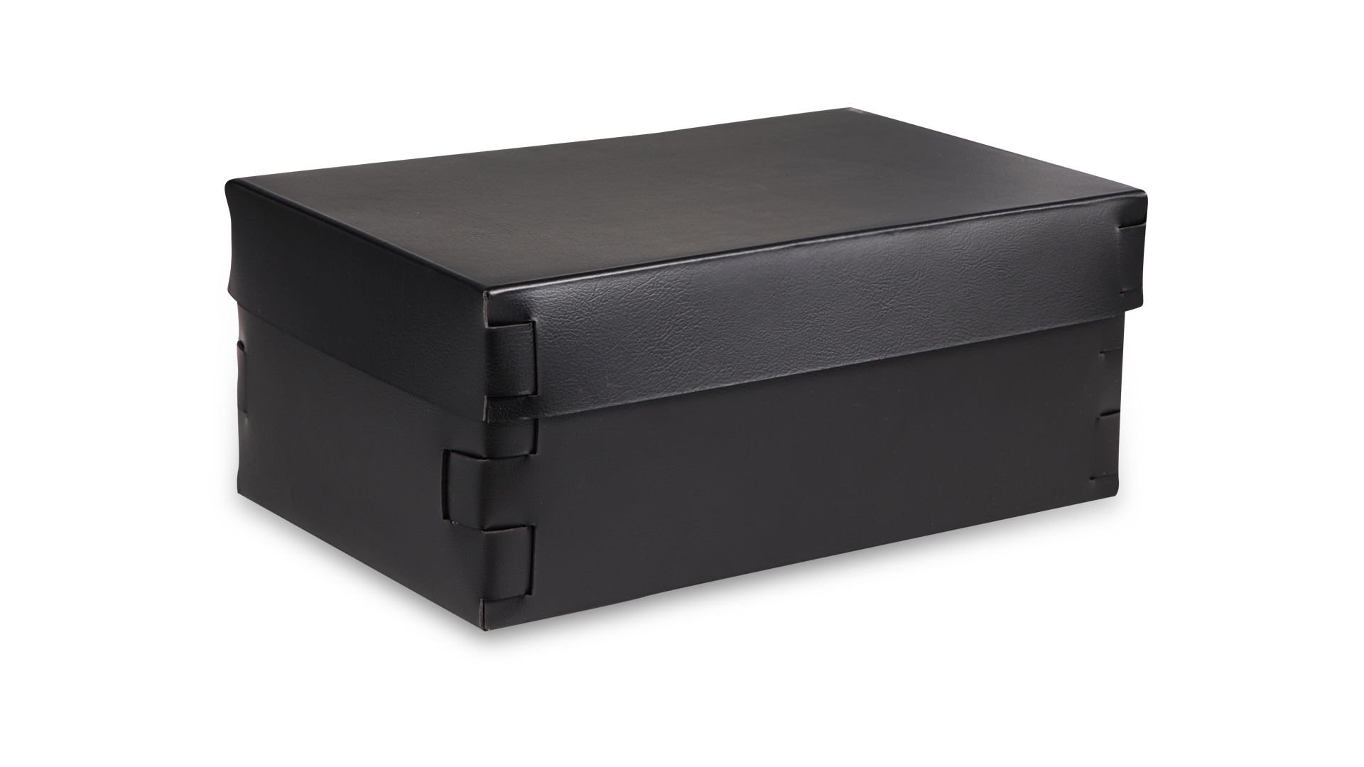 Коробка ADJ Snob 32x20х13,5 см, кожа натуральная, черный, п/к