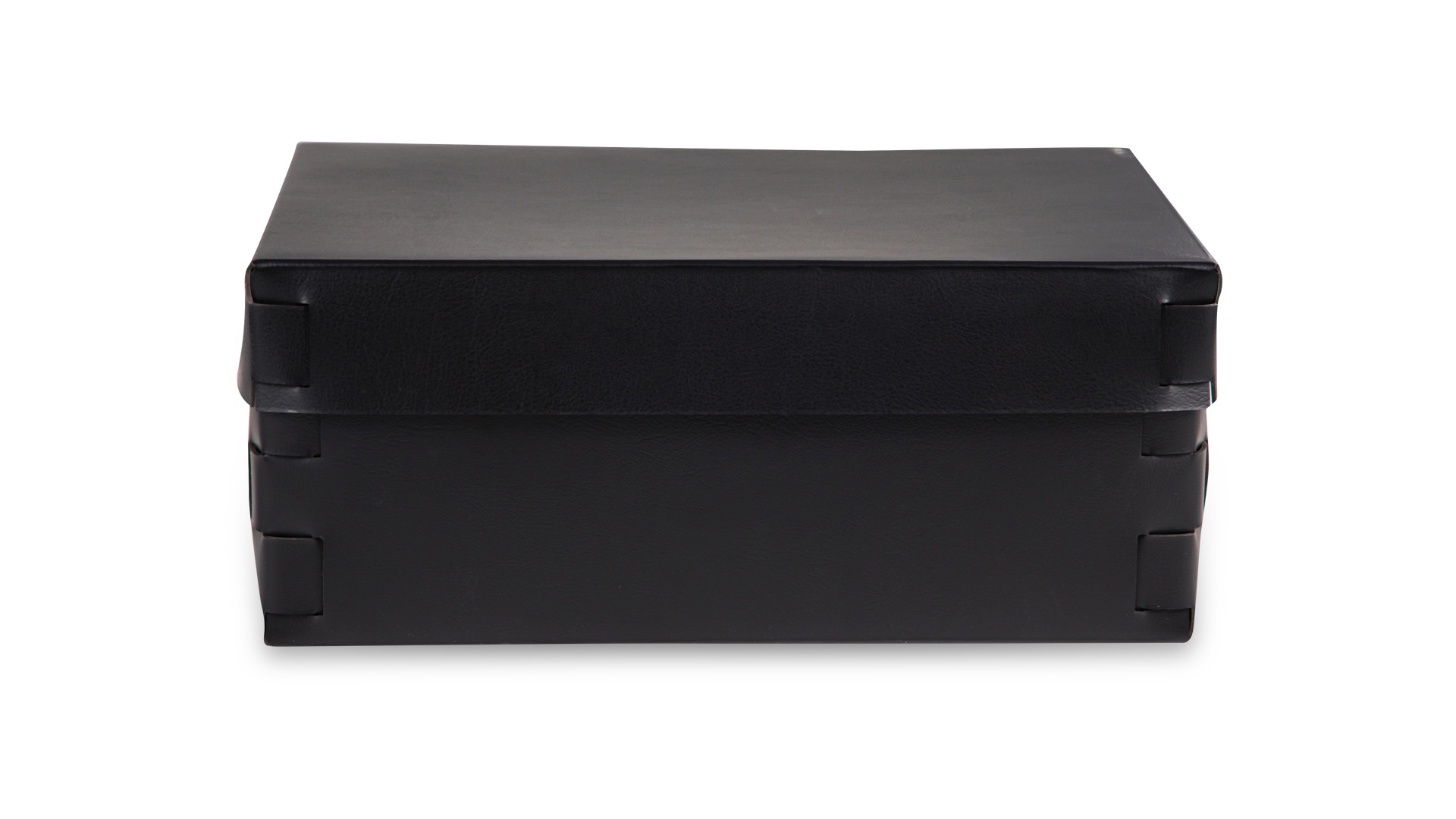 Коробка ADJ Snob 32x20х13,5 см, кожа натуральная, черный, п/к