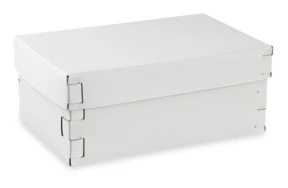 Коробка ADJ Snob 32x20х13,5 см, кожа натуральная, белый, п/к