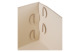 Коробка ADJ Snob 32x20х13,5 см, кожа натуральная, белый, п/к