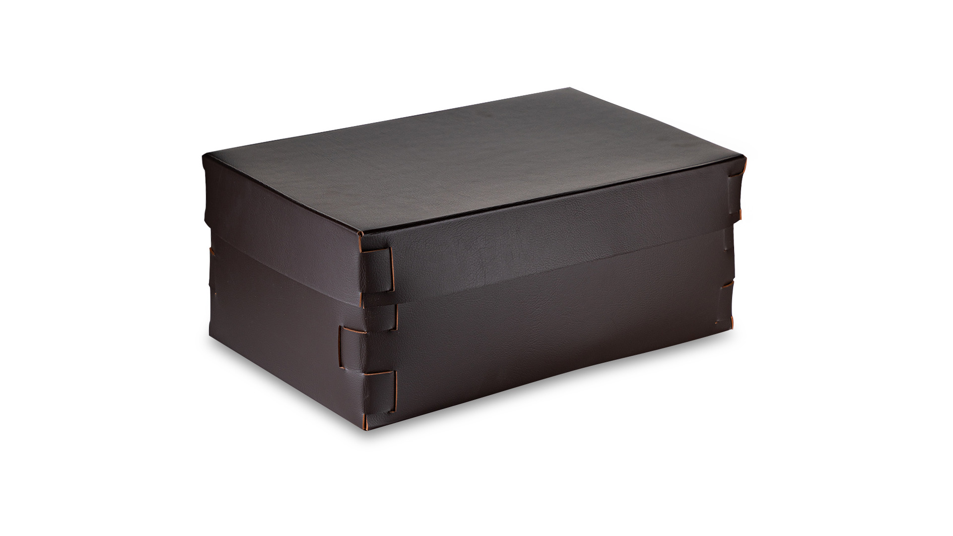 Коробка ADJ Snob 32x20х13,5 см, кожа натуральная, шоколад, п/к