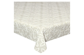 Скатерть Andrea Fontebasso Very Merry Chic 150х300 см, полиэстер, бежевая