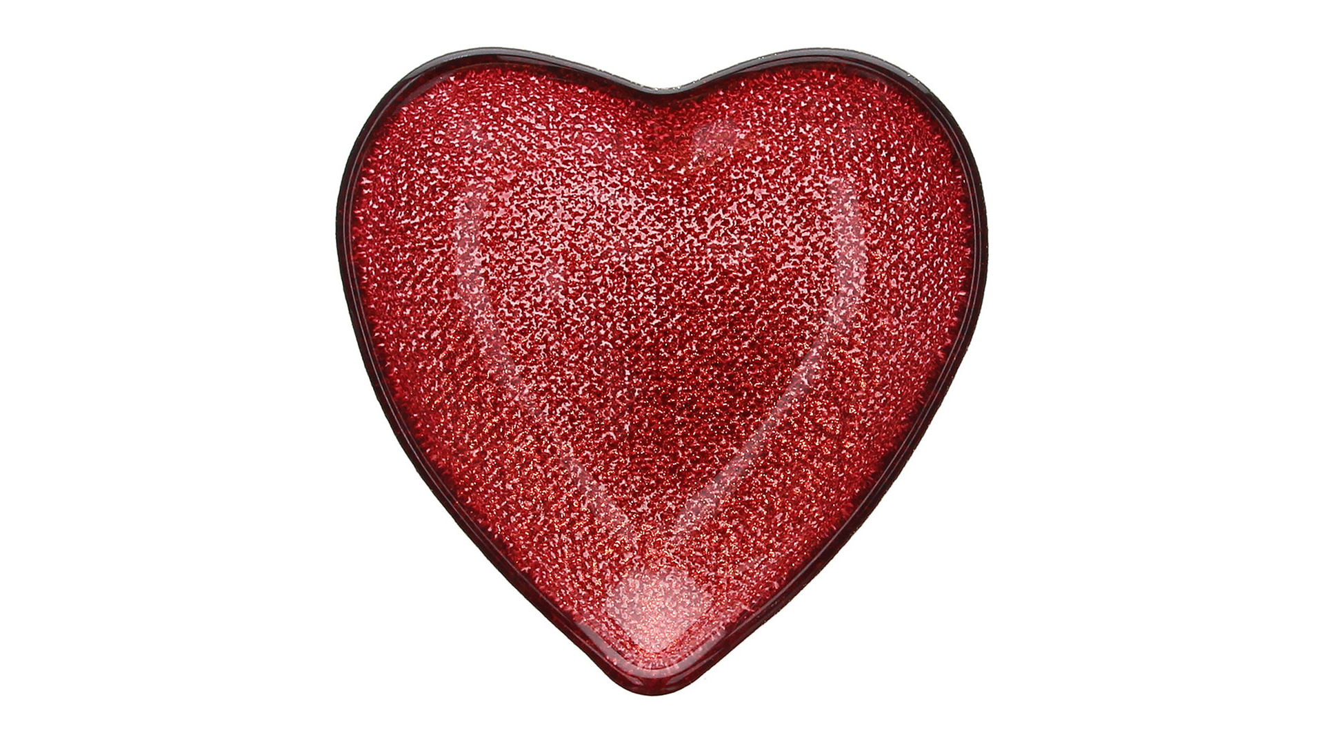 Блюдо-сердце Andrea Fontebasso Welcome Santa Heart 14х14 см, красное