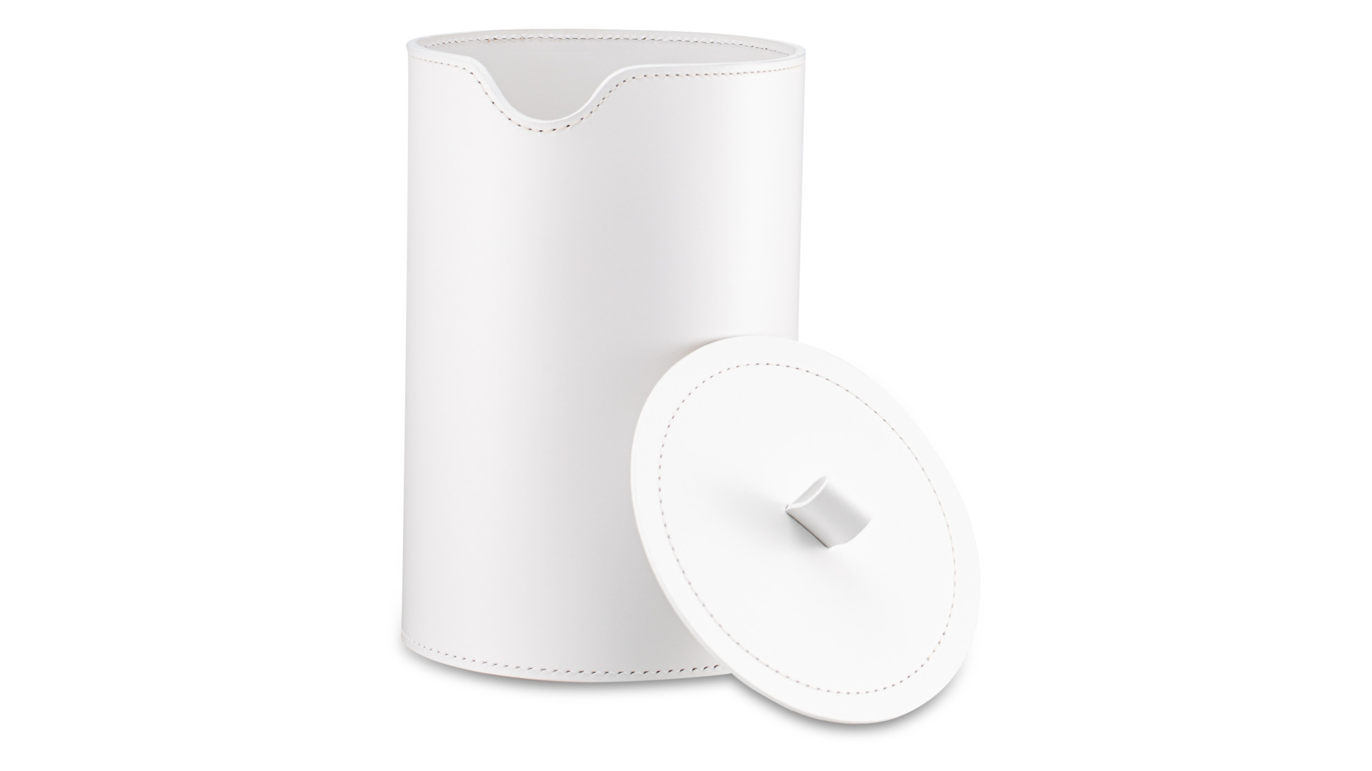 Держатель для туалетной бумаги с крышкой Rudi Нарцисо 23 см, белый