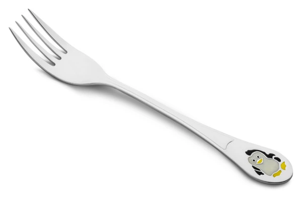 Вилка детская Русские самоцветы Пингвин 33,64 г, серебро 925