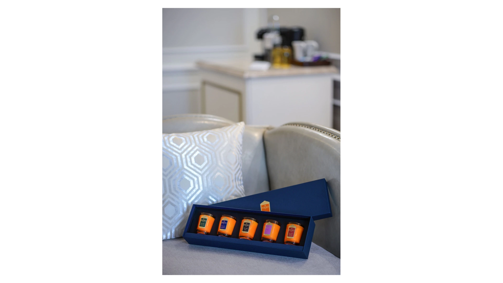 Набор миниатюр ароматических свечей Pernici Les Sens 70 мл, 5 шт, п/к