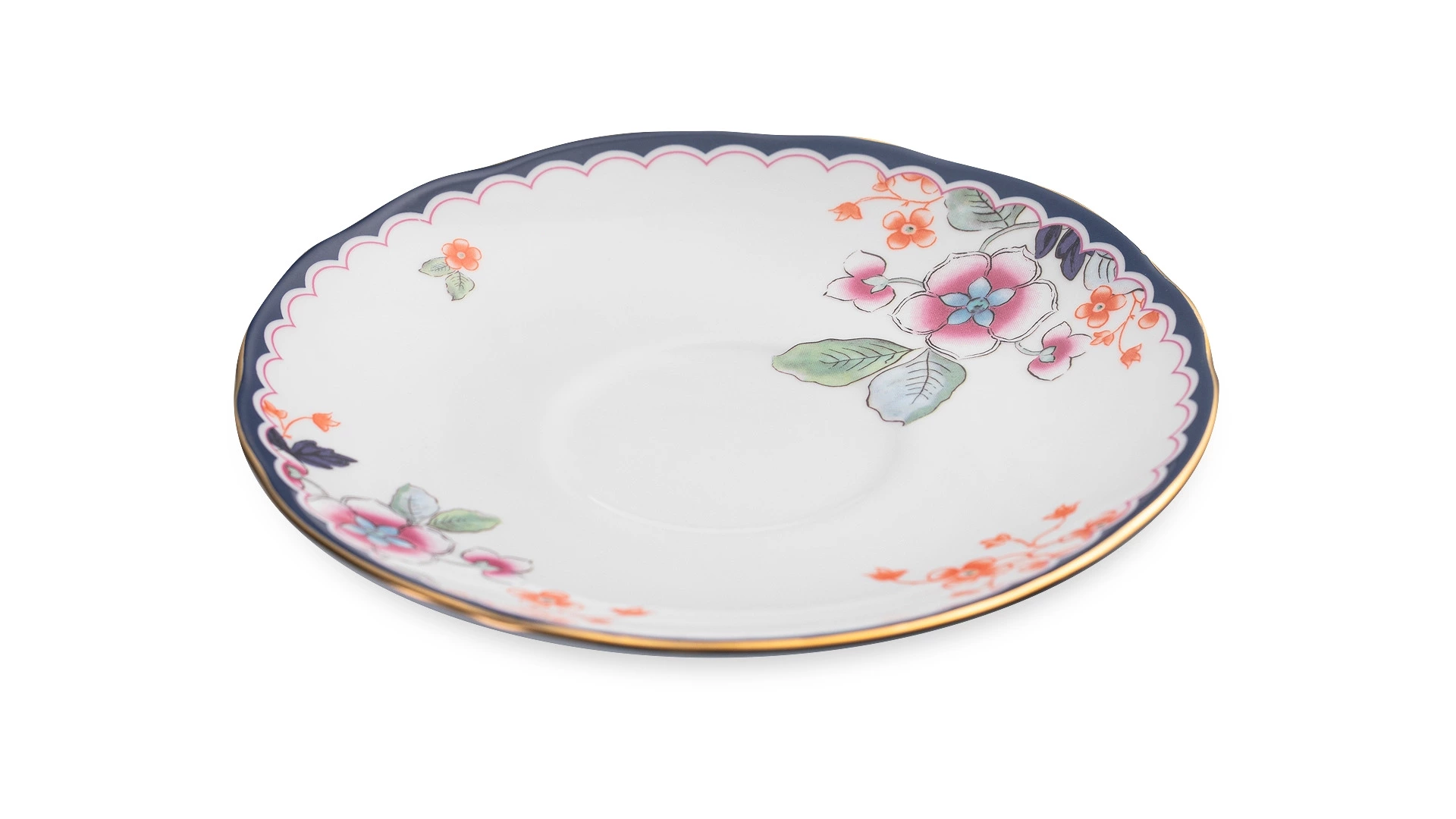 Чашка чайная с блюдцем Wedgwood Wonderlust Цветущий жасмин 140 мл, фарфор, п/к