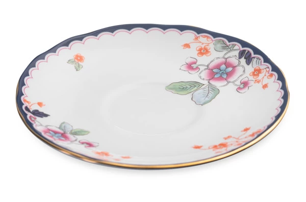 Чашка чайная с блюдцем Wedgwood Wonderlust Цветущий жасмин 140 мл, фарфор, п/к