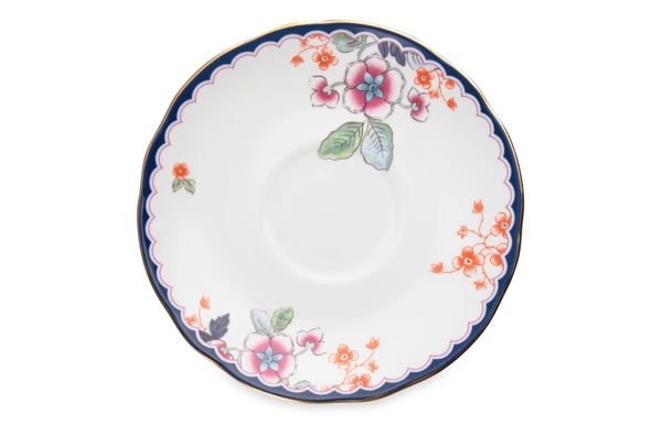 Чашка чайная с блюдцем Wedgwood Wonderlust Цветущий жасмин 140 мл, фарфор, п/к