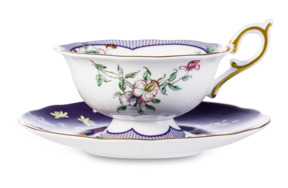 Чашка чайная с блюдцем Wedgwood Wonderlust Полуночный сад 140 мл, фарфор, п/к