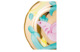 Тарелка пирожковая Дулевский фарфоровый завод Вырезной край Розовая птица 17,5 см, фарфор твердый