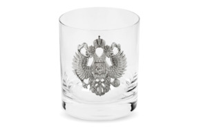 Стопка с гербом Русские самоцветы 8,17 г, серебро 925