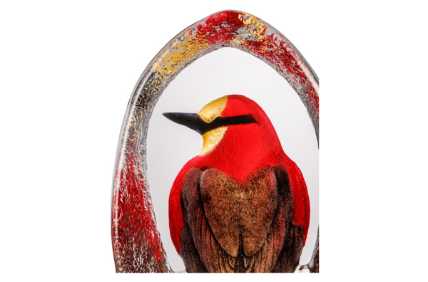 Скульптура MALERAS Colorina птица 10,5х17,5 см, красная