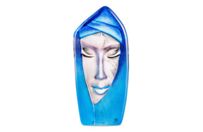 Скульптура MALERAS Маска Batzeba 8х18 см, синяя