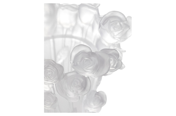 Ваза Cristal de Paris Розы 20 см, белая