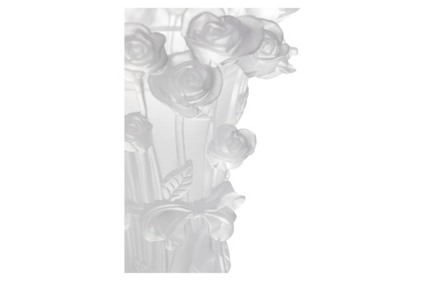 Ваза Cristal de Paris Розы 20 см, белая