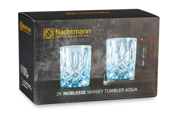 Набор стаканов для виски Nachtmann NOBLESSE COLORS 295 мл, 2 шт, стекло хрустальное, голубой, п/к