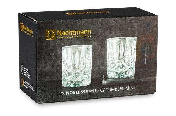 Набор стаканов для виски Nachtmann NOBLESSE COLORS 295 мл, 2 шт, стекло хрустальное, мятный, п/к