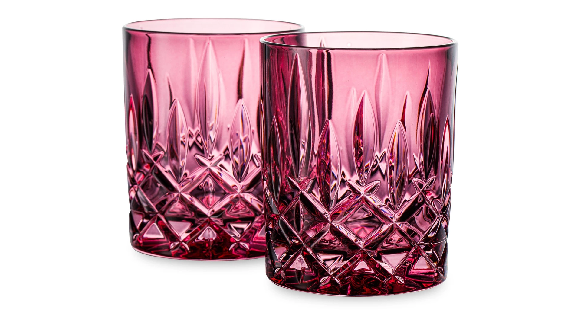 Набор стаканов для виски Nachtmann NOBLESSE COLORS 295 мл, 2 шт, стекло хрустальное, малиновый, п/к