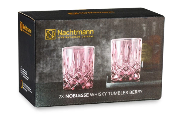 Набор стаканов для виски Nachtmann NOBLESSE COLORS 295 мл, 2 шт, стекло хрустальное, малиновый, п/к