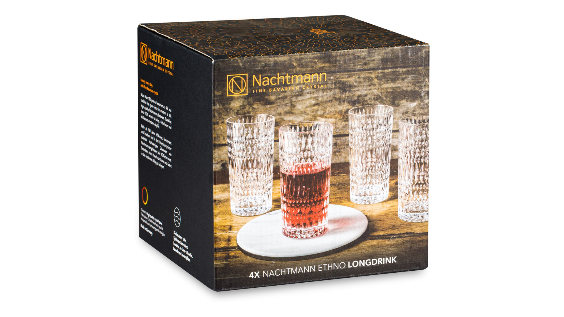 Набор стаканов хайбол Nachtmann Ethno 434 мл, 4 шт, стекло, п/к