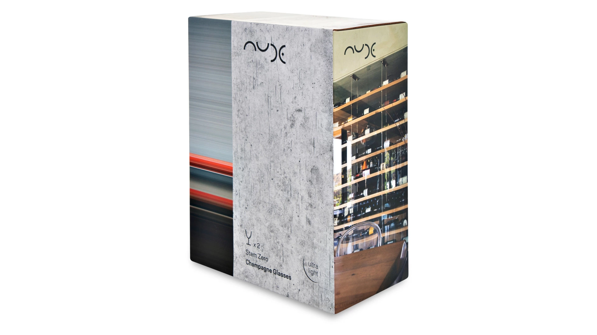 Набор бокалов для шампанского Nude Glass Невидимая ножка 450 мл, 2 шт, хрусталь