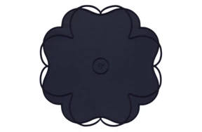 Плейсмат Truffle Bee Jardin faux leather 39 см, полиэстер, темно-синий