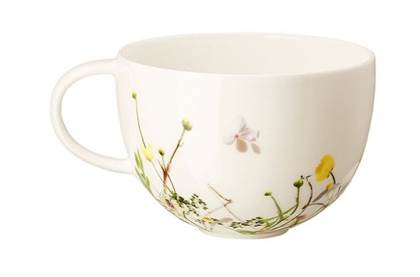 Чашка чайно-кофейная с блюдцем Rosenthal Дикие цветы 300 мл, фарфор костяной