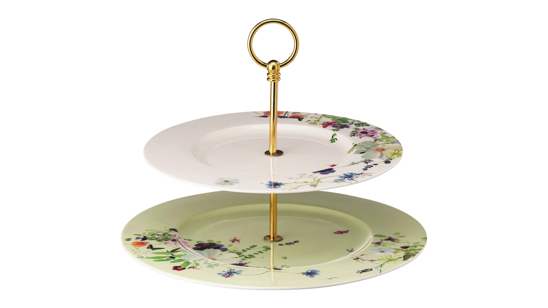 Блюдо двухъярусное Rosenthal Горный воздух h25,5 см, фарфор костяной