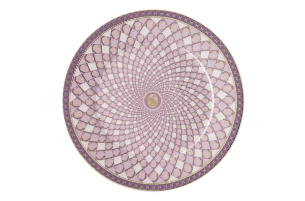Тарелка десертная Rosenthal Swarovski Сигнум 18 см, фарфор, розовая