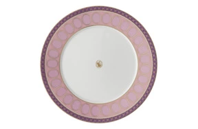 Тарелка закусочная Rosenthal Swarovski Сигнум 23 см, фарфор, розовая