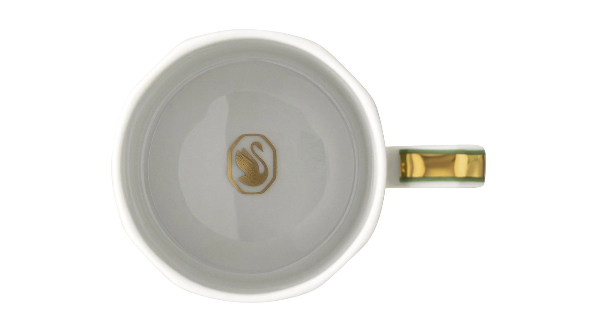 Набор чашек для эспрессо с блюдцами Rosenthal Swarovski Сигнум 80 мл, 2 шт, фарфор, зеленый, розовый