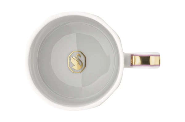 Набор чашек для эспрессо с блюдцами Rosenthal Swarovski Сигнум 80 мл, 2 шт, фарфор, зеленый, розовый