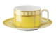 Чашка чайная с блюдцем Rosenthal Swarovski Сигнум 260 мл, фарфор, желтая