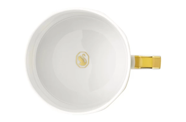 Чашка чайная с блюдцем Rosenthal Swarovski Сигнум 260 мл, фарфор, желтая
