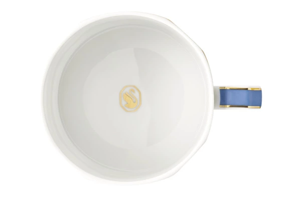 Набор чашек чайных с блюдцами Rosenthal Swarovski Сигнум 260 мл, 2 шт, фарфор, голубой, желтый