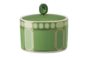 Сахарница Rosenthal Сваровски 220 мл, фарфор, зеленая