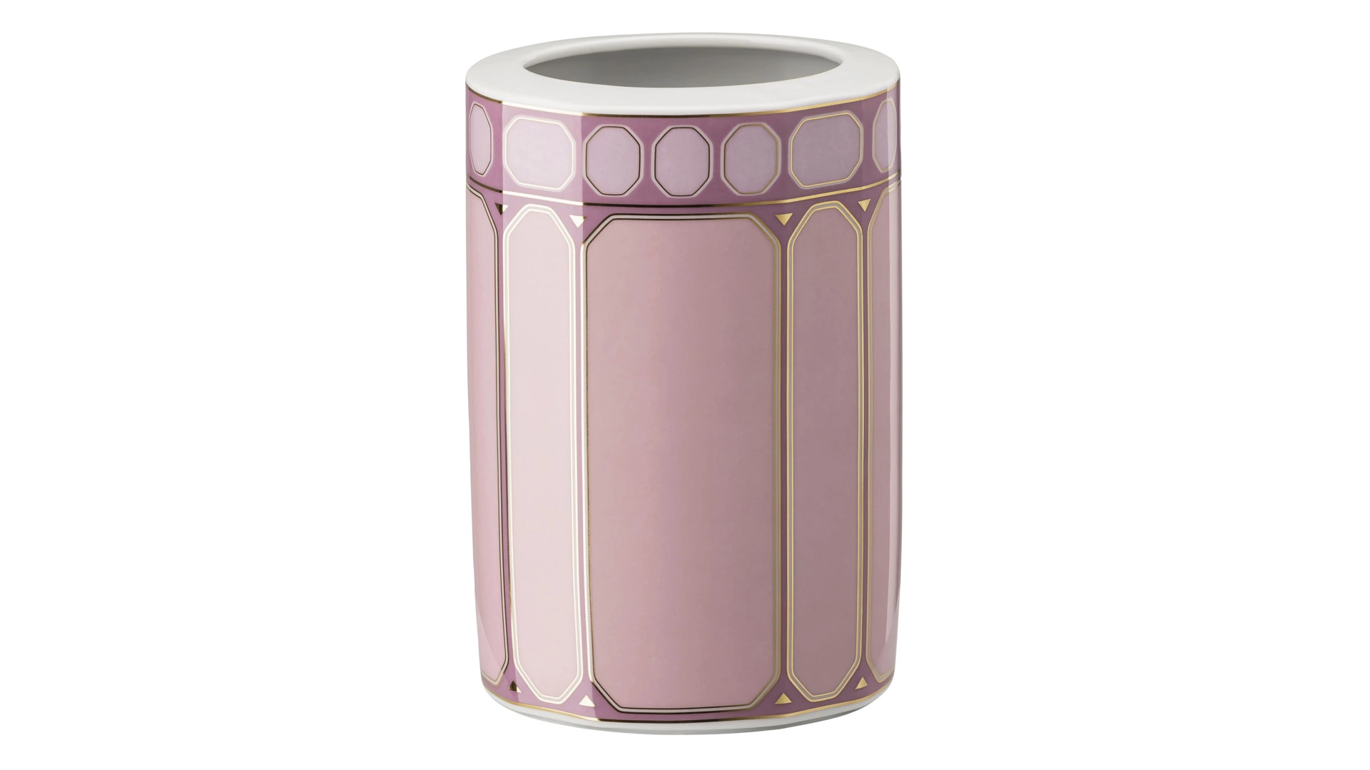 Ваза Rosenthal Swarovski Сигнум h15 см, фарфор, розовая