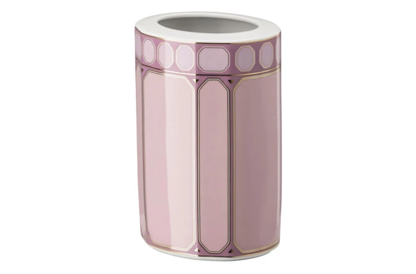 Ваза Rosenthal Swarovski Сигнум h15 см, фарфор, розовая