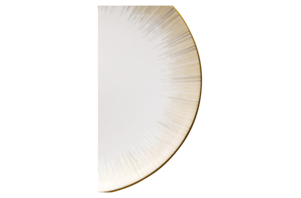 Тарелка закусочная Narumi Сверкающее Золото 23 см, фарфор костяной