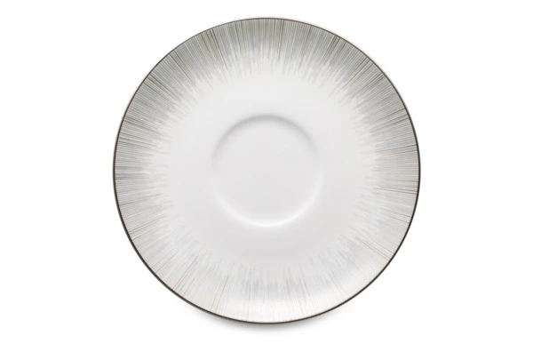 Блюдце для чашки чайной Narumi Сверкающая Платина16 см, фарфор костяной