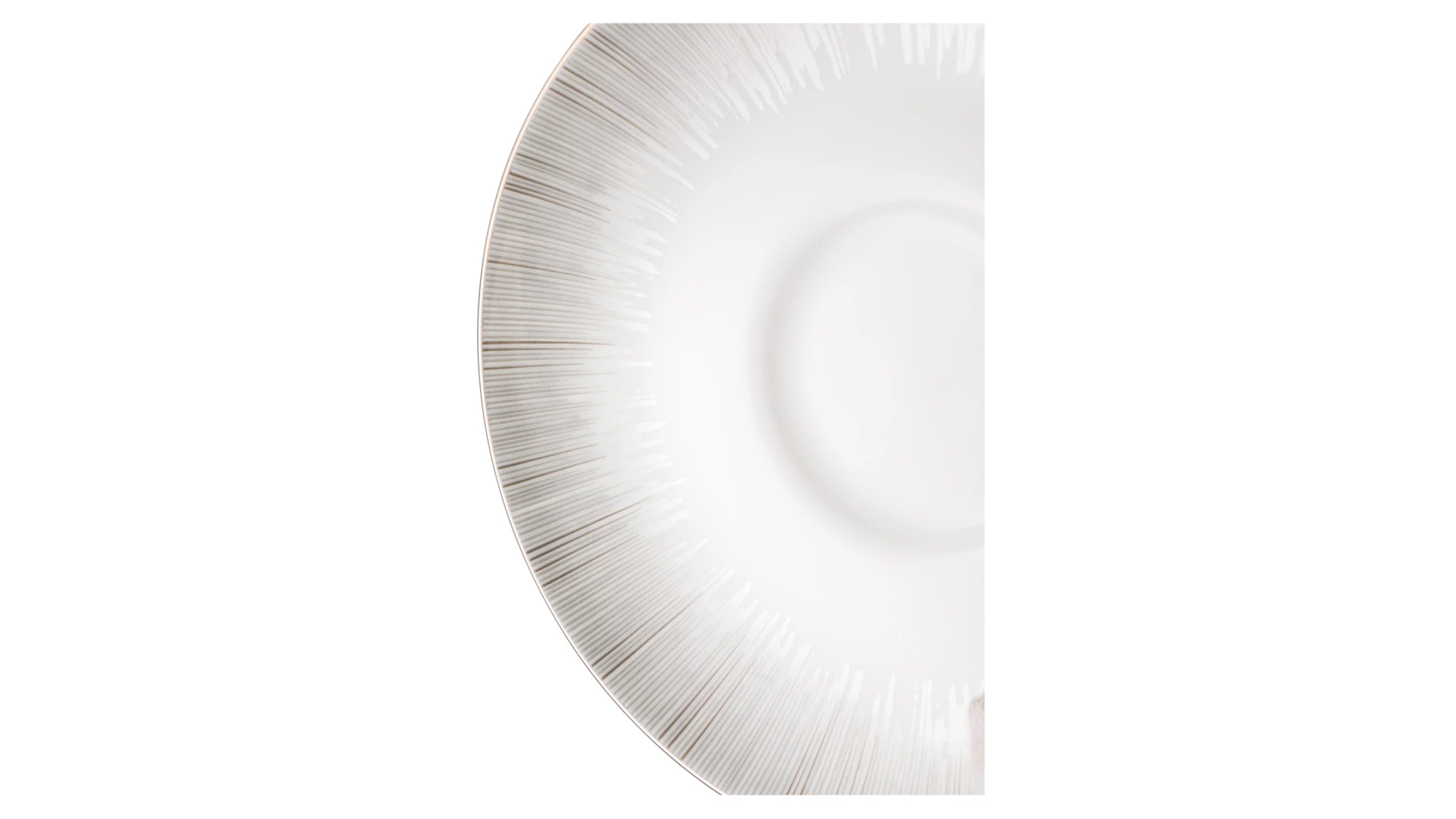 Блюдце для чашки чайной Narumi Сверкающая Платина16 см, фарфор костяной