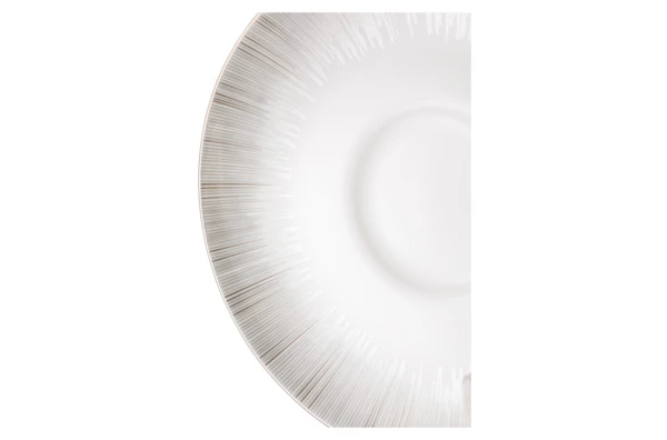 Блюдце для чашки чайной Narumi Сверкающая Платина16 см, фарфор костяной
