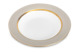 Тарелка суповая Narumi Золотой алмаз 23 см, фарфор костяной