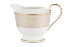 Молочник Narumi Золотой алмаз 200 мл, фарфор костяной