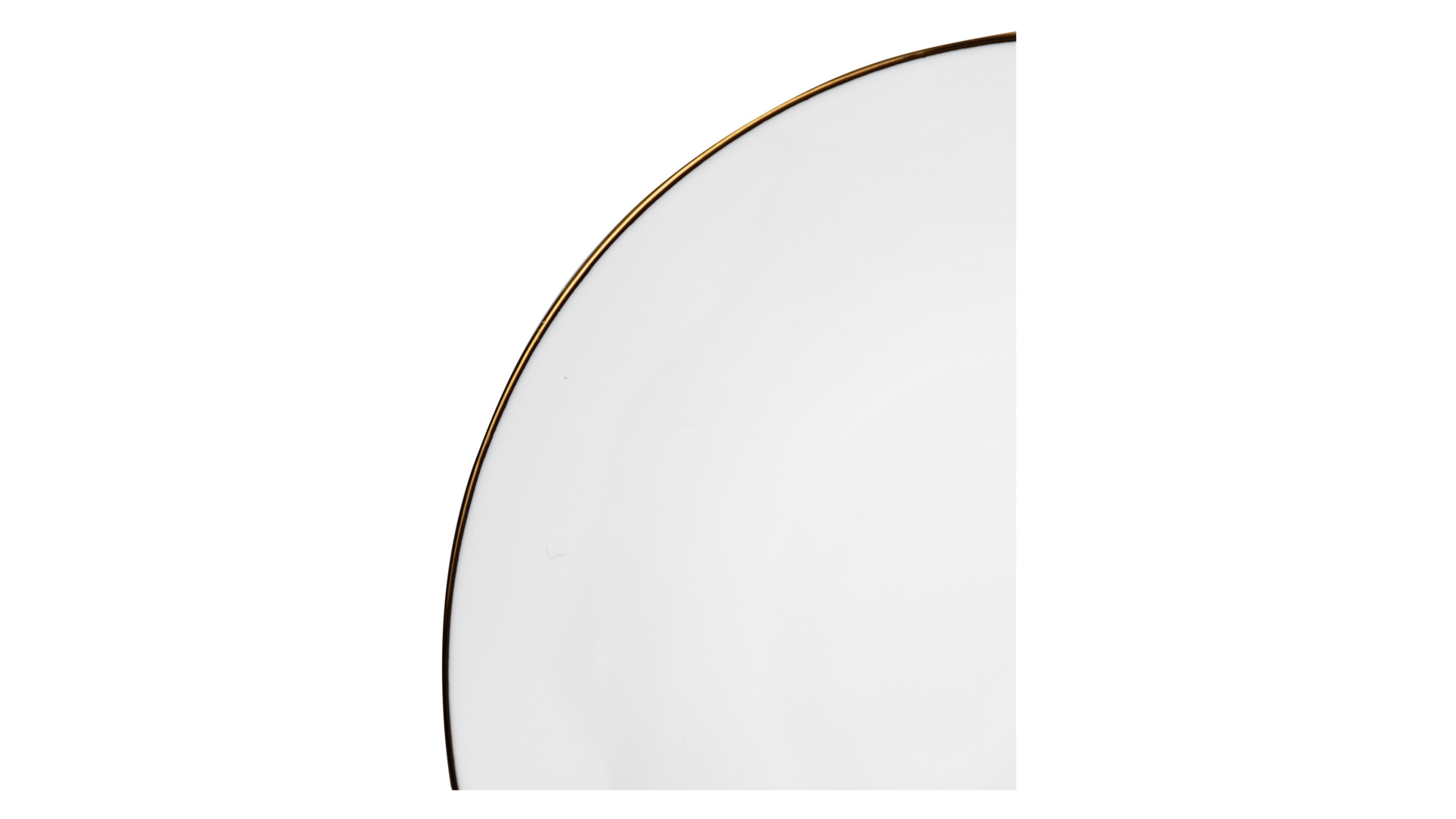 Тарелка пирожковая Narumi Золотая линия 16 см, фарфор костяной