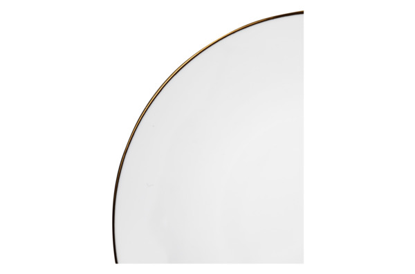 Тарелка пирожковая Narumi Золотая линия 16 см, фарфор костяной
